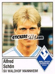 Sticker Alfred Schön - German Football Bundesliga 1986-1987 - Panini