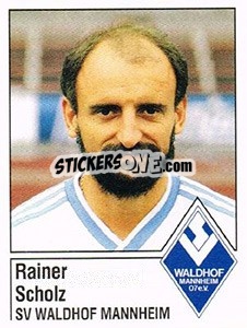 Sticker Rainer Scholz - German Football Bundesliga 1986-1987 - Panini