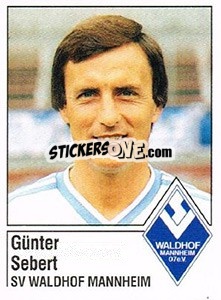 Figurina Günter Sebert - German Football Bundesliga 1986-1987 - Panini