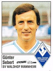 Cromo Günter Sebert - German Football Bundesliga 1986-1987 - Panini