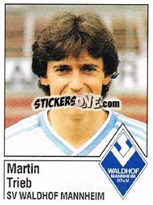 Figurina Martin Trieb - German Football Bundesliga 1986-1987 - Panini