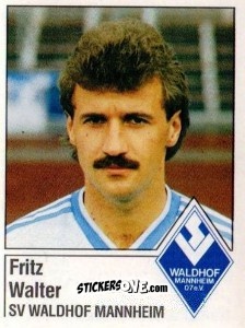 Cromo Fritz Walter - German Football Bundesliga 1986-1987 - Panini