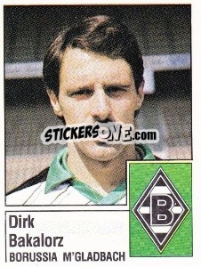 Sticker Dirk Bakalorz - German Football Bundesliga 1986-1987 - Panini