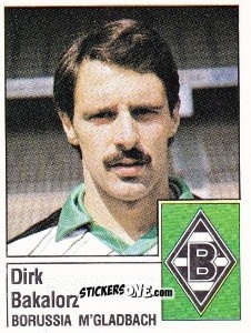 Cromo Dirk Bakalorz - German Football Bundesliga 1986-1987 - Panini