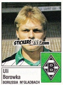 Figurina Uli Borowka - German Football Bundesliga 1986-1987 - Panini