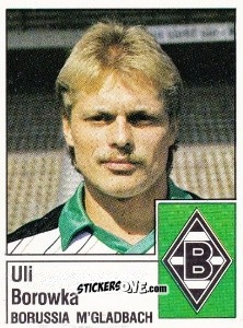 Cromo Uli Borowka - German Football Bundesliga 1986-1987 - Panini