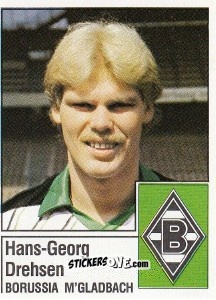 Sticker Hans-Georg Drehsen - German Football Bundesliga 1986-1987 - Panini