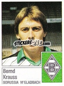 Sticker Bernd Krauss - German Football Bundesliga 1986-1987 - Panini