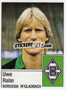 Cromo Uwe Rahn - German Football Bundesliga 1986-1987 - Panini