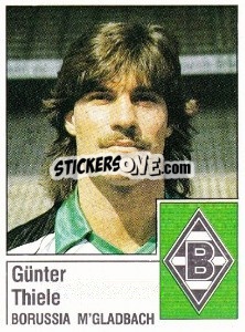 Cromo Günter Thiele - German Football Bundesliga 1986-1987 - Panini