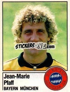 Sticker Jean-Marie Pfaff - German Football Bundesliga 1986-1987 - Panini