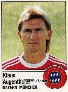 Sticker Klaus Augenthaler - German Football Bundesliga 1986-1987 - Panini