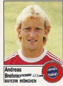 Sticker Andreas Brehme - German Football Bundesliga 1986-1987 n. 256 - Panini