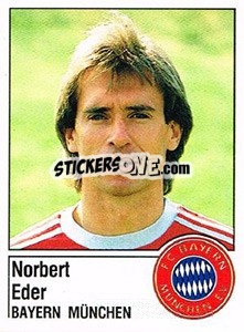 Figurina Norbert Eder - German Football Bundesliga 1986-1987 - Panini