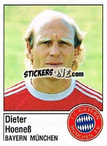 Cromo Dieter Hoeneß - German Football Bundesliga 1986-1987 - Panini