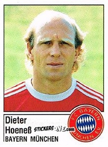 Sticker Dieter Hoeneß - German Football Bundesliga 1986-1987 - Panini