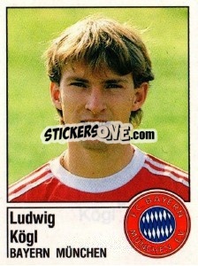 Cromo Ludwig Kögl - German Football Bundesliga 1986-1987 - Panini