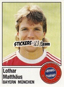 Cromo Lothar Matthäus - German Football Bundesliga 1986-1987 - Panini