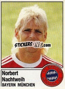 Cromo Norbert Nachtweih - German Football Bundesliga 1986-1987 - Panini