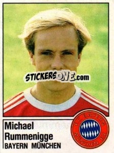 Sticker Michael Rummenigge - German Football Bundesliga 1986-1987 - Panini