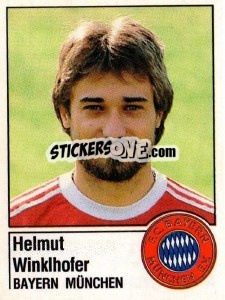 Cromo Helmut Winklhofer - German Football Bundesliga 1986-1987 - Panini