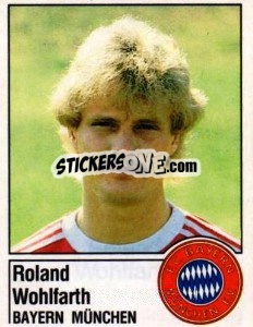 Sticker Roland Wohlfarth - German Football Bundesliga 1986-1987 - Panini