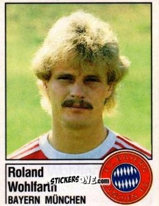 Cromo Roland Wohlfarth - German Football Bundesliga 1986-1987 - Panini