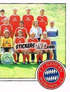 Cromo Mannschaftsbild - German Football Bundesliga 1986-1987 - Panini
