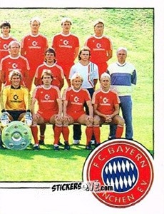 Sticker Mannschaftsbild - German Football Bundesliga 1986-1987 - Panini