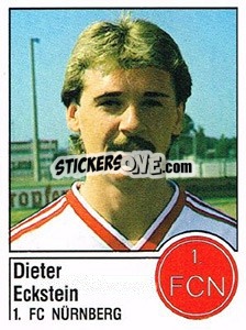 Sticker Dieter Eckstein - German Football Bundesliga 1986-1987 - Panini