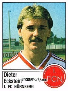 Cromo Dieter Eckstein - German Football Bundesliga 1986-1987 - Panini