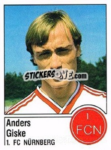 Cromo Anders Giske - German Football Bundesliga 1986-1987 - Panini