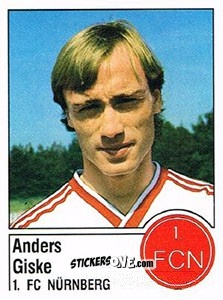 Cromo Anders Giske - German Football Bundesliga 1986-1987 - Panini