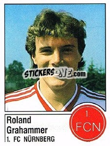 Sticker Roland Grahammer - German Football Bundesliga 1986-1987 - Panini