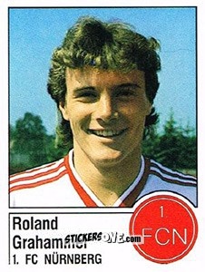 Cromo Roland Grahammer - German Football Bundesliga 1986-1987 - Panini