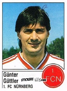 Sticker Günter Güttler - German Football Bundesliga 1986-1987 - Panini