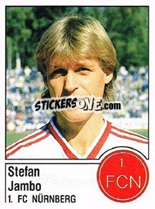 Cromo Stefan Jambo - German Football Bundesliga 1986-1987 - Panini