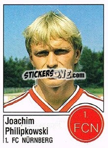 Sticker Joachim Philipkowski - German Football Bundesliga 1986-1987 - Panini