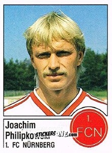 Sticker Joachim Philipkowski - German Football Bundesliga 1986-1987 - Panini