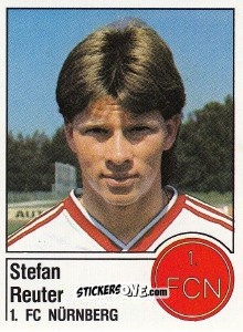 Sticker Stefan Reuter - German Football Bundesliga 1986-1987 - Panini