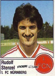 Cromo Rudolf Stenzel - German Football Bundesliga 1986-1987 - Panini