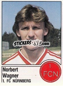 Cromo Norbert Wagner - German Football Bundesliga 1986-1987 - Panini