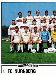 Sticker Mannschaftsbild - German Football Bundesliga 1986-1987 - Panini