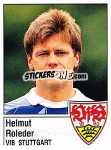 Cromo Helmut Roleder - German Football Bundesliga 1986-1987 - Panini