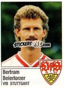 Cromo Bertram Beierlorzer - German Football Bundesliga 1986-1987 - Panini