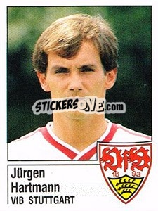 Cromo Jürgen Hartmann - German Football Bundesliga 1986-1987 - Panini