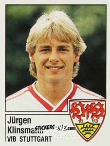Sticker Jürgen Klinsmann - German Football Bundesliga 1986-1987 n. 296 - Panini