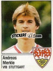 Figurina Andreas Merkle - German Football Bundesliga 1986-1987 - Panini