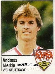 Figurina Andreas Merkle - German Football Bundesliga 1986-1987 - Panini