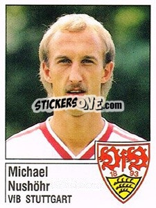 Cromo Michael Nushöhr - German Football Bundesliga 1986-1987 - Panini